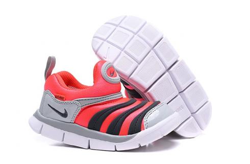 buty dziecięce Nike Dynamo Free SE Y2K Jasnoczerwony Szary Czarny Biały 343938-630