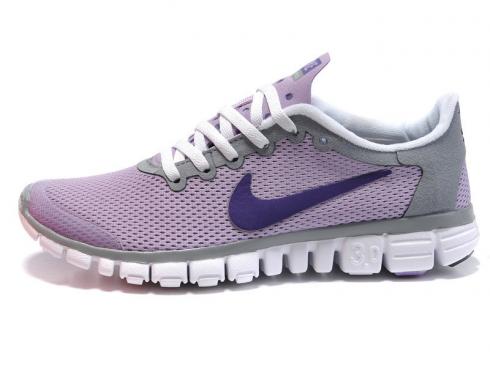 Nike Free 3.0 Run V2 รองเท้าวิ่งผู้หญิงสีเทาอ่อน 354749-500
