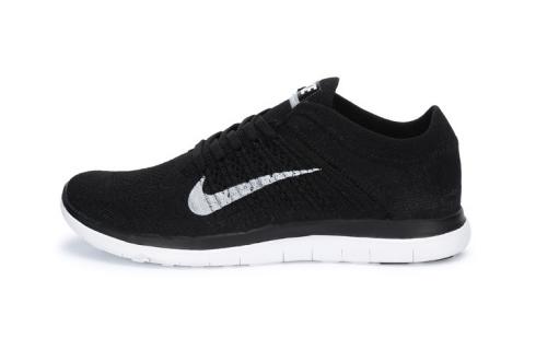 Мужские кроссовки Nike Free 4.0 Flyknit Black White Dark Grey 631053-001