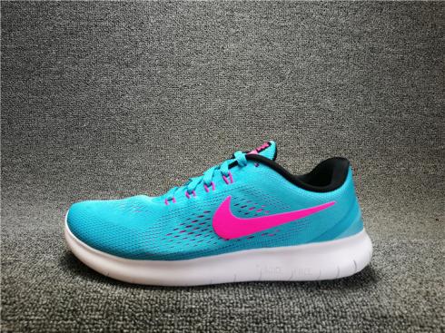 Zapatos para correr Nike Free RN Gioco Blue Blk Pnk Blat Pht para mujer 831059-401