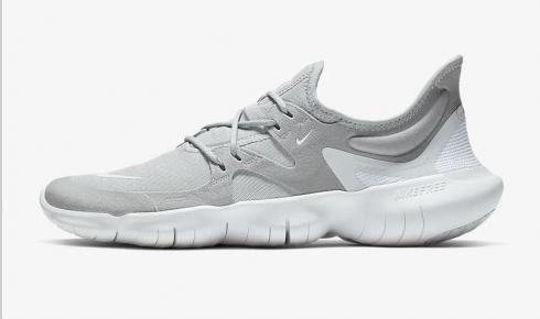 Nike Free RN 5.0 Wolf Grey Pure Platinum Blanc AQ1289-001