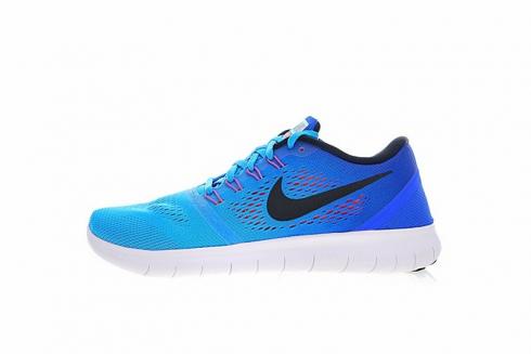 buty do biegania Nike Free RN Blue Glow Black Racer Blue Bright 831508-404