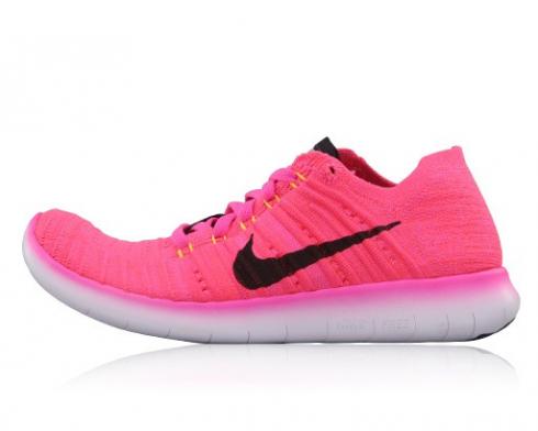 Sepatu Lari Wanita Nike Free RN Motion Flyknit Pink Hitam 831070-600