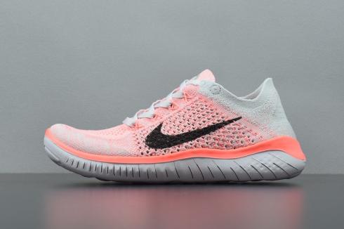 Nike Free Rn Flyknit 2018 Rose Chaussures de course pour femmes 942839-800