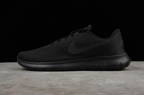 Nike Free Rn Running Shoes Triple Black 831508-002
