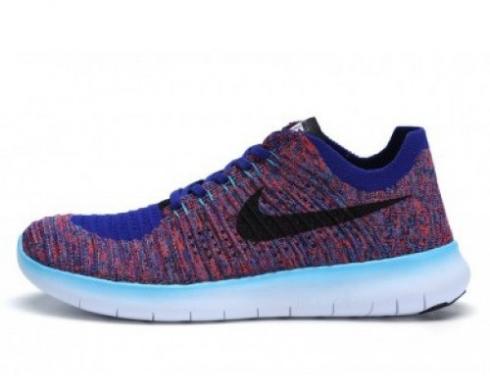 Nike Free Run Flyknit Concord Negro Gamma Azul Zapatos para hombre 831069-402