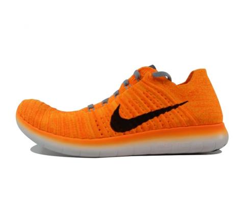 Nike Womens Free RN Flyknit Sneaker Laser Orange Running Shoes 831070-800