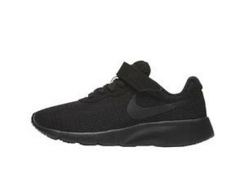 Nike Roshe Run Tanjun All Black Chaussures de course pour enfants 844868-001
