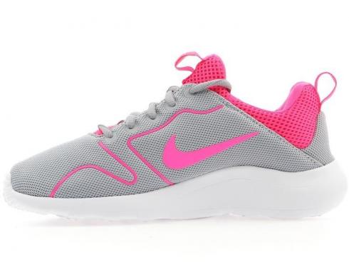 Nike Roshe Run Kaishi 2.0 Wolf Grey Pink Blast White 833666-051 ผู้หญิง