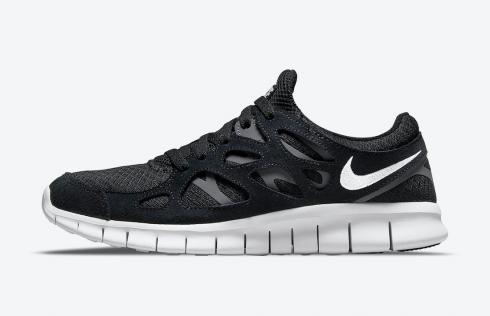Nike Free Run 2 fekete fehér sötétszürke cipőt 537732-004