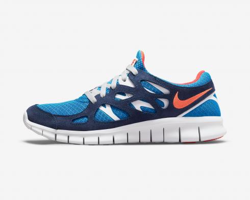 Nike Free Run 2 Light Photo Mavi Turuncu Gece Yarısı Lacivert Beyaz 537732-403,ayakkabı,spor ayakkabı