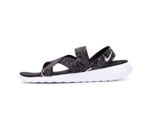Nike Roshe One Sandal Białe Czarne Damskie Buty Casual 832644-011