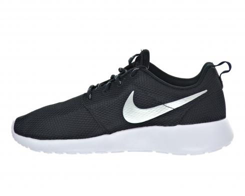 zapatillas de running Merrell mujer trail - GmarShops - Nike Roshe Run Black White Metallic Platinum Womens Shoes 511882 - 094