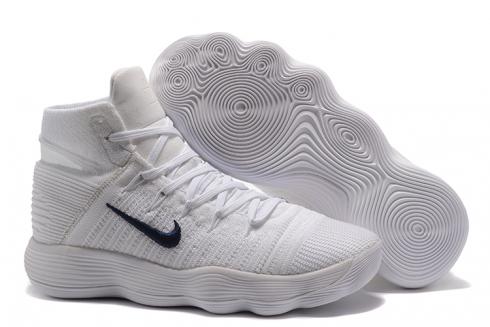 Nike Hyperdunk 2017 basketbalschoenen voor heren, geheel wit zwart, nieuw