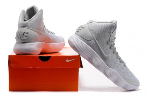 Nike Hyperdunk 2017 Hombres Zapatos De Baloncesto Gris Claro Todo Nuevo