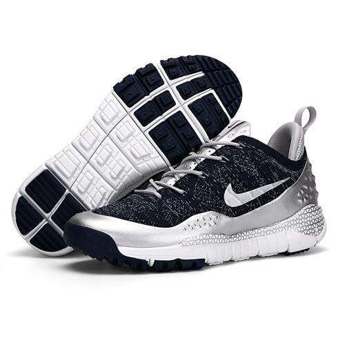 Sepatu Kasual Pria Nike ACG Lupinek Flyknit Rendah Hitam Perak