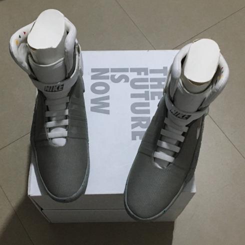 Sepatu Pria Nike Air Mag Logo Shine Deep Grey White 417744
