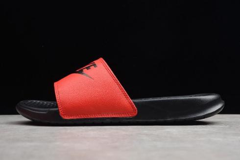 Nike Benassi Swoosh Black Red Purple 321618 002 2019 года