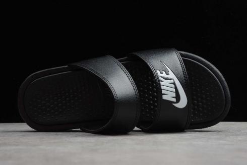 2020 Nike Benassi Duo Ultra Slide Sort Hvid 819717 001