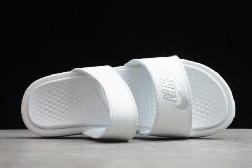 2020 Nike Benassi Duo Ultra Slide Triple White 819717 002