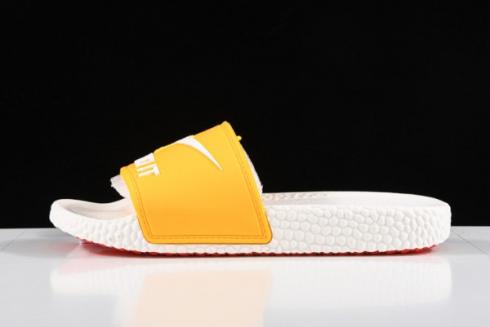 2020 Nike Benassi JDI Slide Bianco Arancione 343880 016