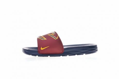 Sandal NBA x Nike Benassi SolarSoft Slide 2 Cleveland Cavaliers Merah Emas 917551-601