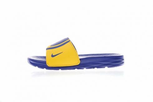 NBA x Nike Benassi SolarSoft Slide 2 Sandálias Golden State Warriors Amarillo 917551-701