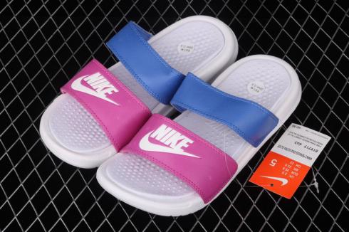 pantofi de vară Nike Benassi Duo Ultra, roz albastru 819717-603