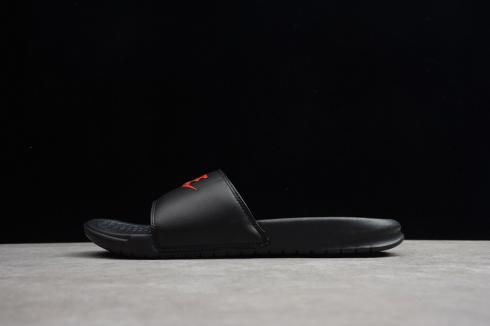 Nike Benassi JDI Black Game Vermelho Branco Unissex Sapatos Casuais 343800-006