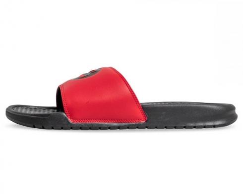 Nike Benassi JDI Print Herre Sort Gym Red Slide Sandaler 631261-022
