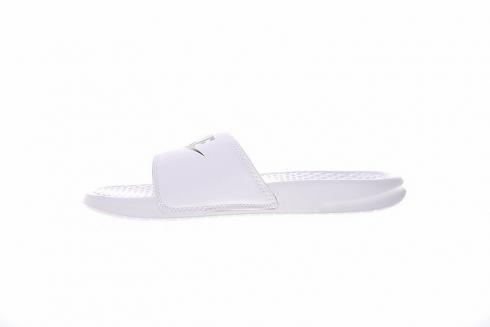 por ejemplo danza Tahití 102 - GmarShops - Nike Benassi JDI Sandals White Metallic Black 343881 -  mens gucci slide sandals