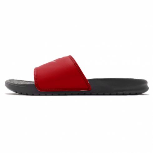 Nike Benassi JDI Slide Anthracite University Merah 343880-008