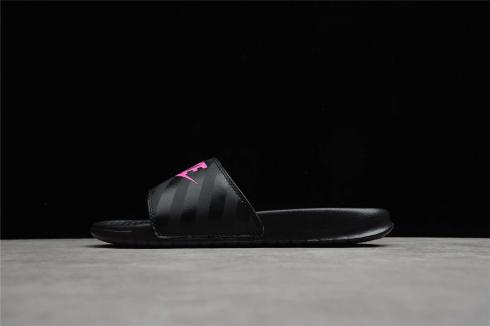 Sepatu Nike Benassi JDI Slides Black Vivid Pink 343881-061