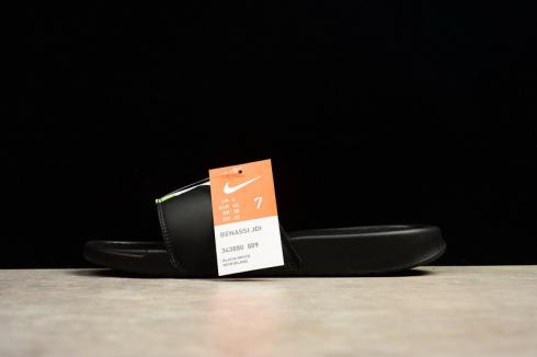 Nike Benassi Slide JDI Zwart Wit Unisex Casual Schoenen 343800-009
