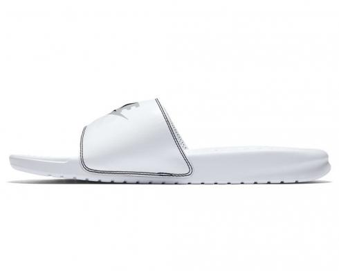 Nike Benassi Slide JDI Hitam Putih Sepatu Kasual Unisex 343881-104