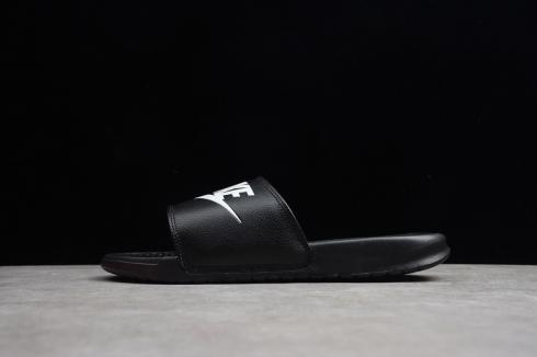 Sepatu Kasual Uniseks Hitam Putih Nike Benassi Slide LTD 343880-090
