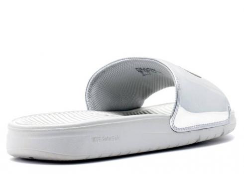 nike benassi silver
