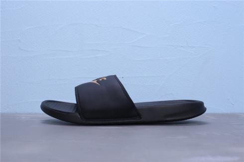Nike Benassi Swoosh Slide Slipper สีดำรองเท้าลำลอง Unisex 843880-016