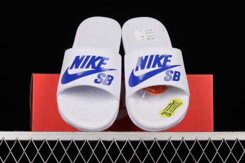 nike benassi slides red white and blue