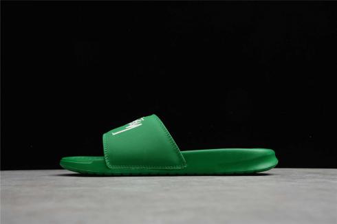 Stussy x Nike Benassi Slide Pine Green White Shoes DC5239-300