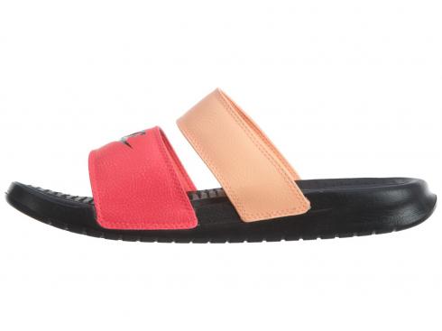Womens Nike Benassi Duo Ultra Slide Racer Pink Sunset Glow Womens Shoes 819717-602
