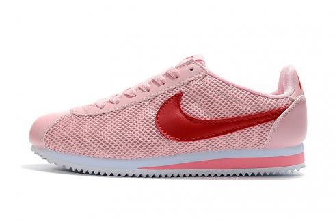 Nike 經典 Cortez 皮革粉紅紅白 905614-606