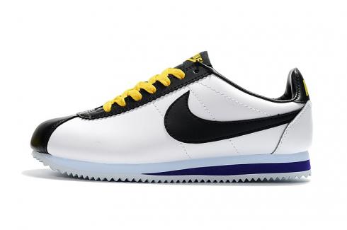 Nike Classic Cortez Naylon Prm Deri Beyaz Siyah Sarı 807471-105 .