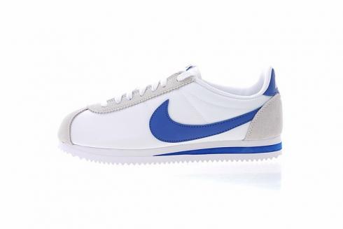Zapatillas Nike Classic Cortez Nylon Blanco Azul Gris 807472-141