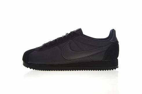 Nike Classic Cortez Nylon Triple Negro Zapatos Casuales 807472-007