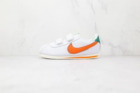 Nike Classic Cortez White Oranssi Vihreät Lasten kengät CJ6106-106