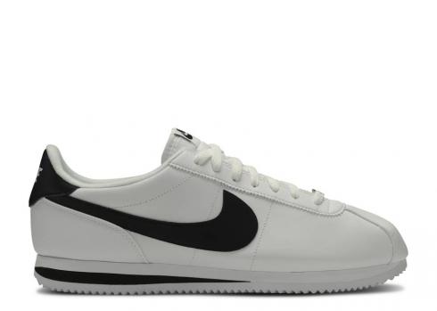 Nike Cortez Basic Leather Белый Черный Серебристый Металлик 819719-100