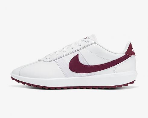 Nike Womens Cortez G Golf White Barely Grape Red Running Shoes CI1670-103