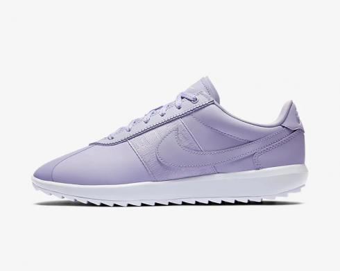 Nike Womens Cortez G Golf White Purple Кроссовки CI1670-500