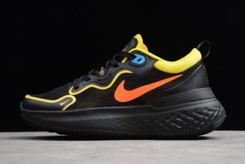 2020 Nike Epic React Flyknit 3 สีดำสีเหลืองสีส้ม CW1777 500